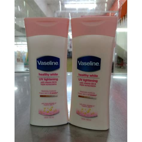 Jual Vaseline Healthy White UV Lightening 100ml Shopee Indonesia