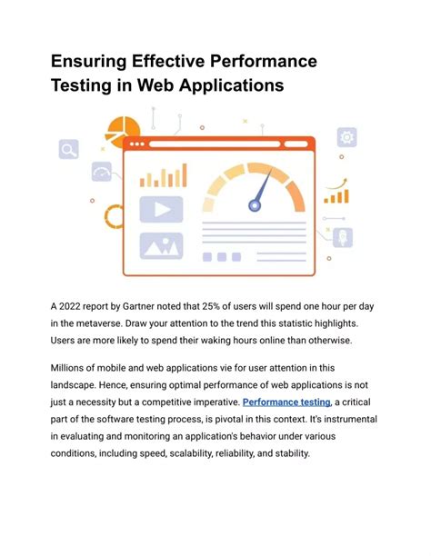 Ppt Ensuring Effective Performance Testing In Web Applications