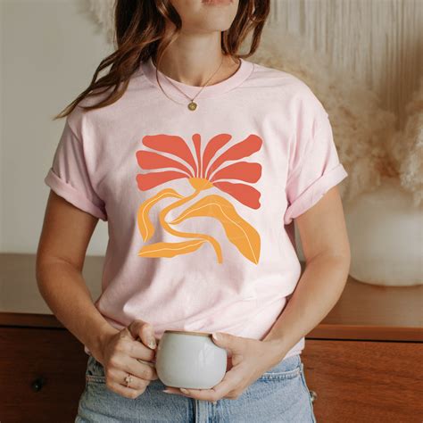 Boho Grow Plain Flower Dtf Sublimation Transfer Up North Screen Prints