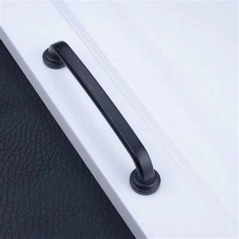 128mm Kitchen Cabinet Handles Black Cupboard Wardrobe Pulls Zinc Alloy Drawer Dresser Wardrobe