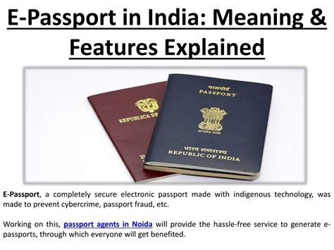 Ppt In India The E Definition Passports And Benefits Powerpoint