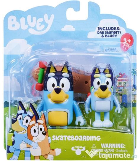 Bluey Si Bingo Si Bandit Pe Skateboard Lei Lajumate Ro