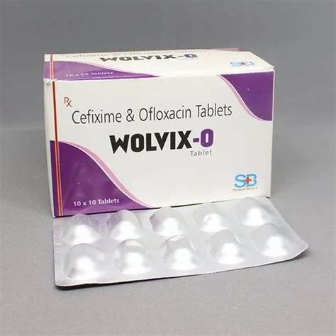 Sherwell Biotech Wolvix O Cefixime And Ofloxacin Tablets Treatment