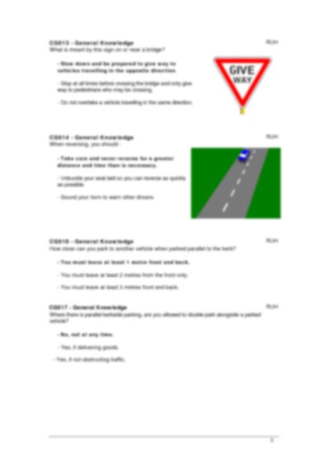 SOLUTION Driver Knowledge Test Questions Car Studypool