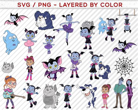 200 Mega Bundle Vampirina Clipart Vampirina Svg Vampirina Etsy Uk Clip Art Cartoon Clip Art