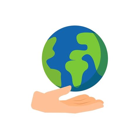 Premium Vector Human Hand Holding Globe For Banner Concept Eco