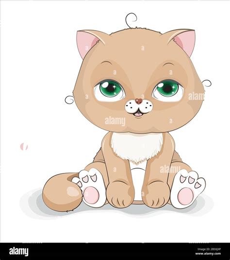 Cartoon brown cat hi-res stock photography and images - Alamy