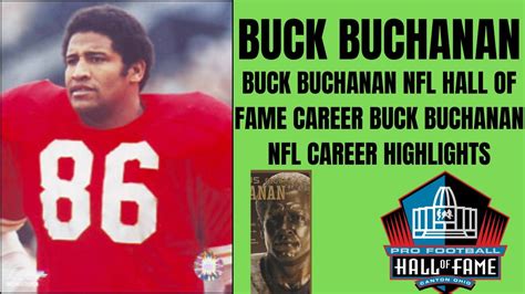 Buck Buchanan Nfl Hall Of Fame Career Buck Buchanan Nfl Career