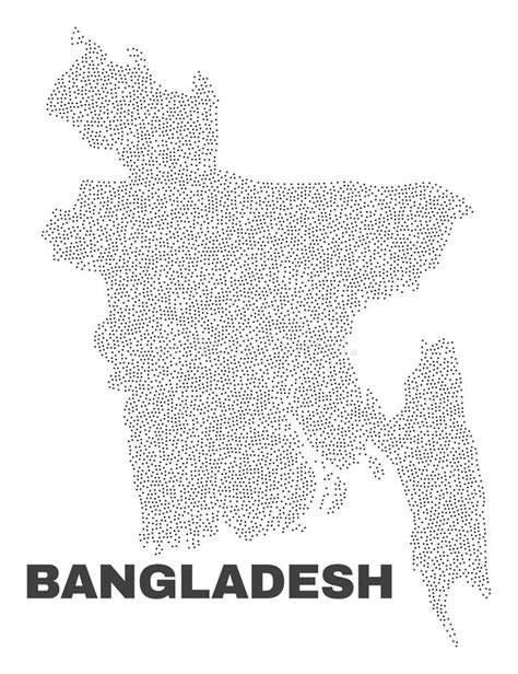 Mapa Del Vector De Bangladesh Con La Bandera Fondo Aislado Blanco