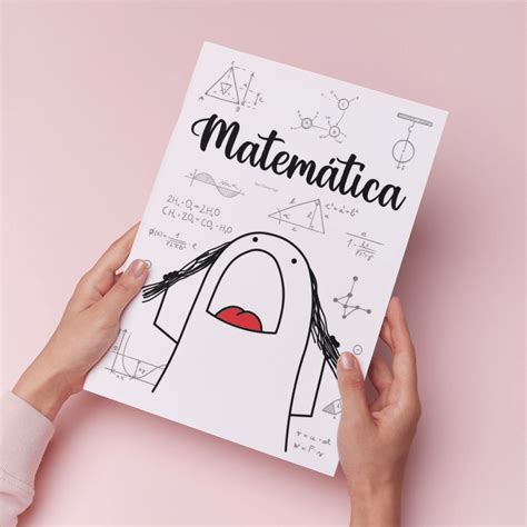 Capa De Matemática Flork - Capa de caderno da matéria de Matemática do Flork - Arquivo Digital A4
