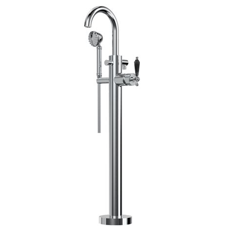 Trim Floor Mount Tub Filler With Hand Shower Santec