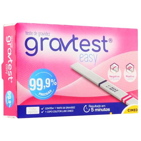 Grav Test Easy Teste De Gravidez Minutos Cimed Gall Sex Shop