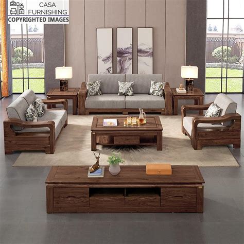 Stylish Wooden Sofa Sofa Set Design Sheesham Wood Casa Furnishing