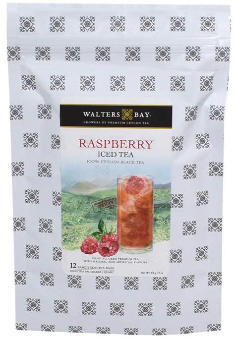 Buy Walters Bay Raspberry Iced Tea 12 Count Quart Sized Tea Bags