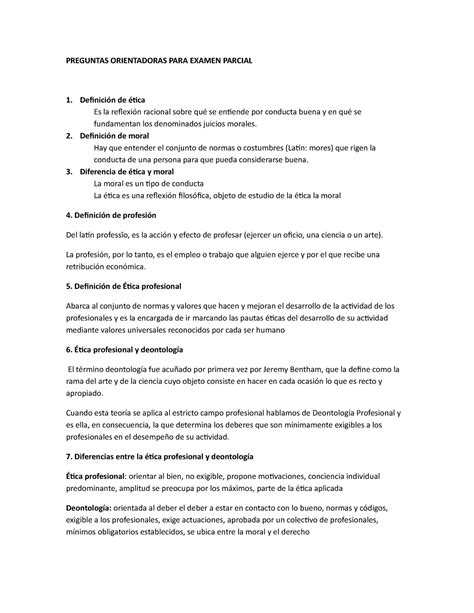 Parcial Preguntas Y Respuestas Preguntas Orientadoras Para