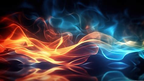 Premium Photo Flame Effect Background Red Abstract Background Banner