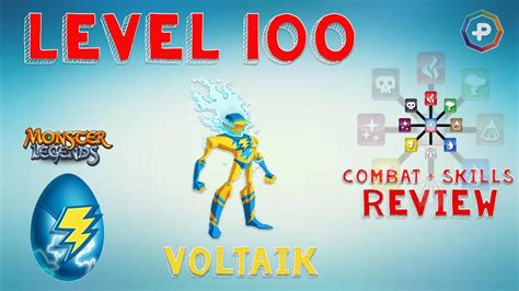 Monster Legends Voltaik Level 1 100 Review Combat Skills Youtube