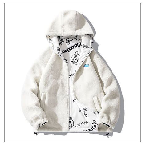 Fashionable Warm Reversible Fleece Jacket - vanci.co