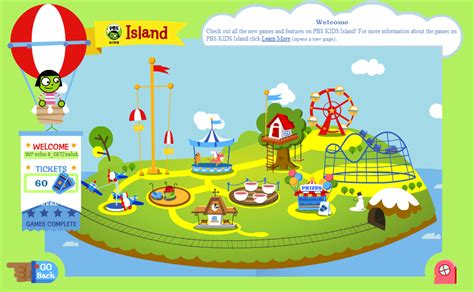 PBS Kids Island - Play Online on Flash Museum 🕹️