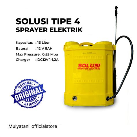 Sprayer Tangki Tengki Sprayer Elektrik Elektric Solusi Cba Original