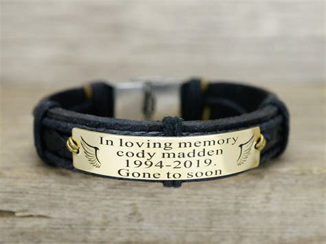 Memorial Bracelet Forever In My Heart In Memory Of Bracelet Etsy