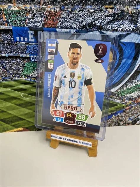 CARTE PANINI ADRENALYN XL Qatar 2022 Lionel Messi Argentine Coupe Du