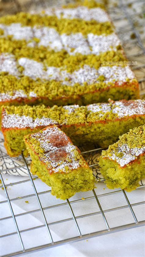 Extremely Moist Pistachio Cake Savoryandsweetfood