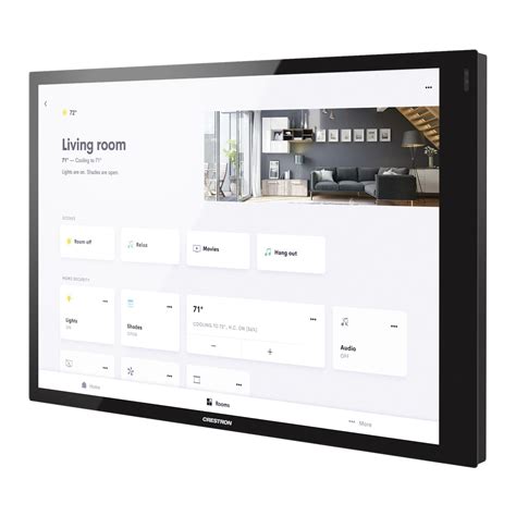 Home Automation System Touch Screen Tsw R B Crestron Wall