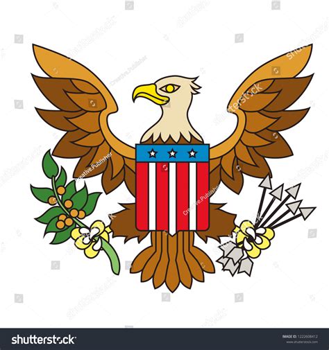 Usa Emblem Eagle United States America Stock Vector (Royalty Free ...