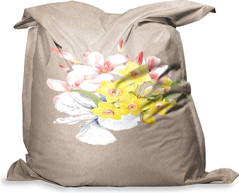 PillowMonkey Zitzak Bloemen Retro Vintage 100x140 Cm Binnen