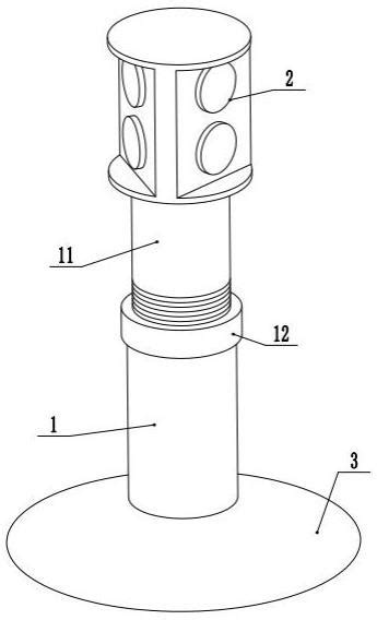 一种交通工程用路边防撞指示装置的制作方法