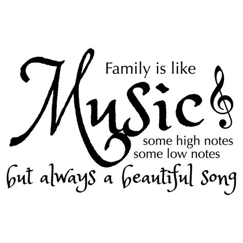 Family is Like Music… – Wall Decal – BAMM Graphix