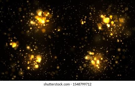 Stage Light Golden Glitter Lights Effect Stock Vector Royalty Free