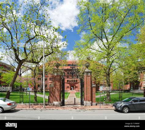harvard university gate  res stock photography  images alamy