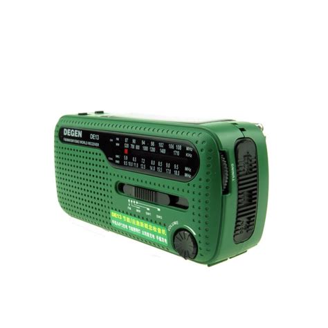 Degen De Fm Bin Sw Radio Kurbel Dynamo Solar En Grandado