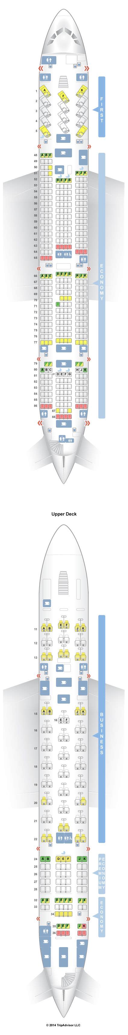 Qantas A380 Seat Map