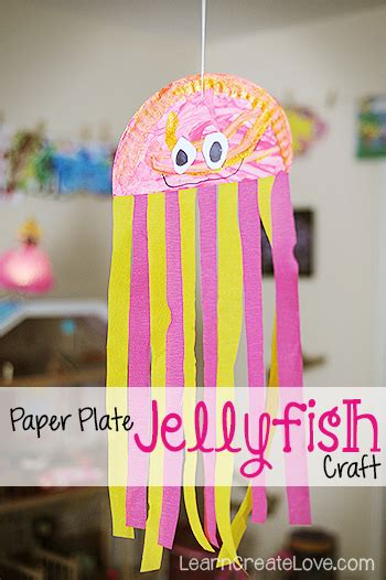 Paper Plate Jellyfish Craft