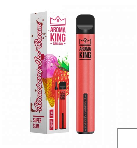 Strawberry Ice Cream Aroma King Super Slim Puffs Aromaqueen