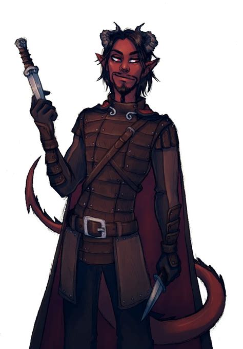 🏳️‍🌈cha Sand On Twitter Finished The First Of The Commissions Today A Tiefling Rogue Called