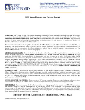 Fillable Online Board Of Assessment Appeals Town Of West Hartford Fax