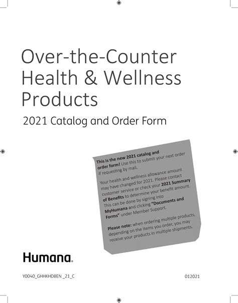 Otc Order Form And Catalog December Print Over The Counter