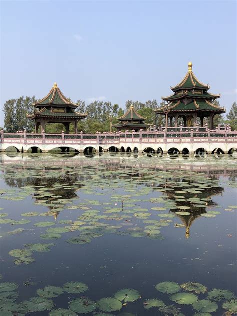 Sala De Ramayana En Parque De La Ciudad Antigua Muang Boran Provincia