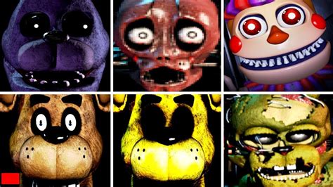 All 100 Jumpscares In Fnaf Simulator Fnaf 1 2 3 4 Sl 6 Ucn