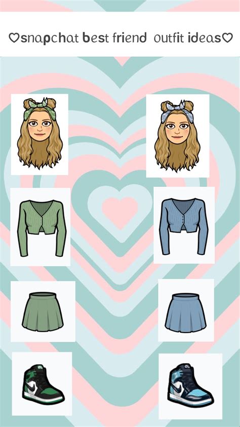 Bitmoji Matching Outfits Snapchat Best Friends Cute Snapchat Bitmoji