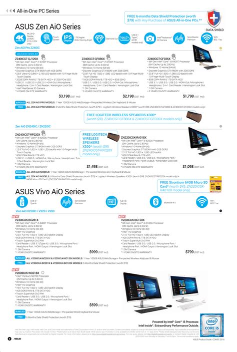 Asus Product Guide Pg Brochures From Comex Singapore On Tech