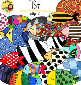 Fish patterns clip art by Artifex | TPT