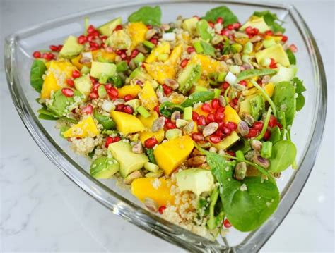 The Food Effect Quinoa Salad With Avocado Mango Pomegranate