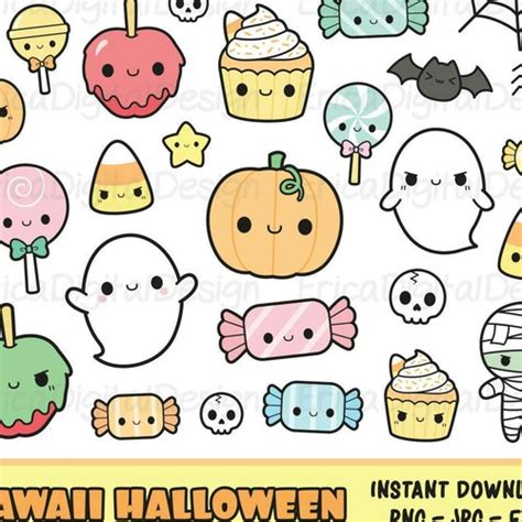 Halloween Cat Clipart Set Cute Halloween Black Cats Clip Art Etsy