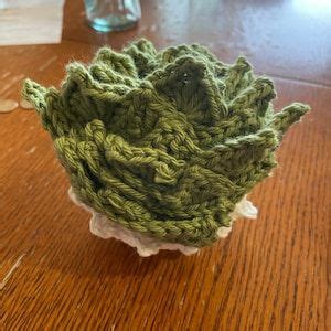 Crochet Succulent Plant Pot Coaster Set Pattern Crochet Plant Etsy