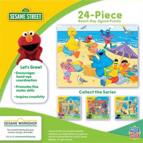 Masterpieces Sesame Street - Beach Day 24 Piece Jigsaw Puzzle, 1 unit ...